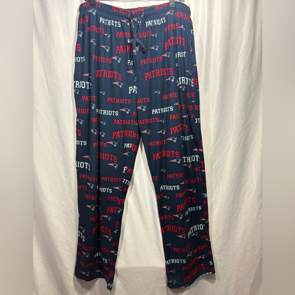 New England Patriots Men NFL Light Lose Fit Sleep Pajama Lounge Pants Size L